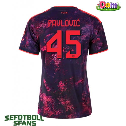 Bayern Munich Aleksandar Pavlovic #45 Tredje Tröja Kvinnor 2026-27 Kortärmad